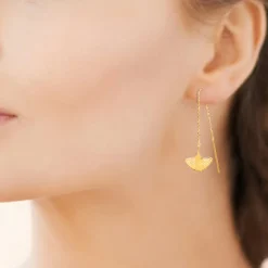 Maison de la Bijouterie Boucle d'oreilles Pendantes femme plaqué or - Y54VU00 | Femme Boucles D'Oreilles