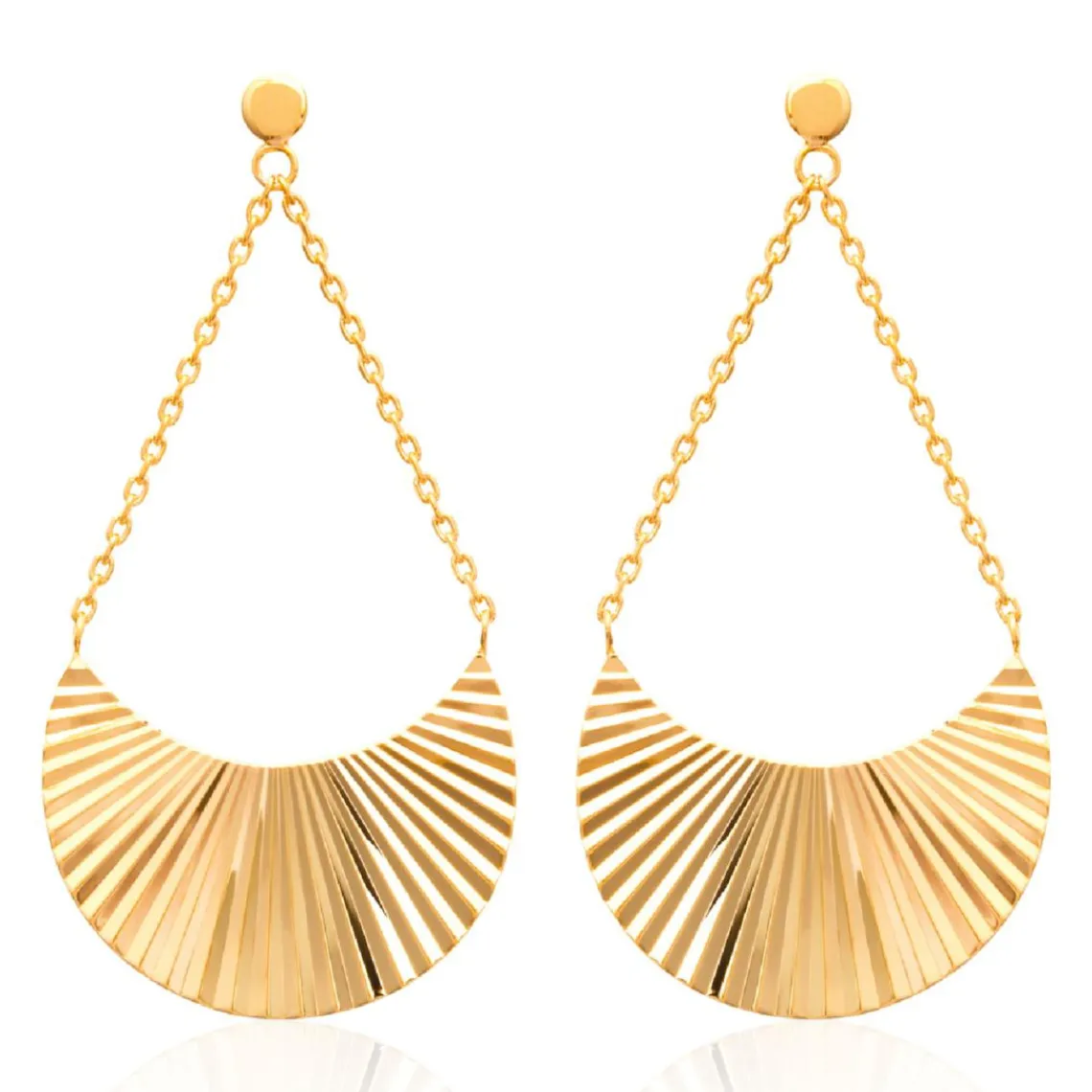 Maison de la Bijouterie Boucle d'oreilles Pendantes femme plaqué or - Y54VV00 | Femme Boucles D'Oreilles