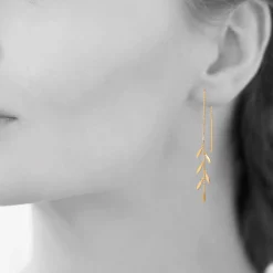 Maison de la Bijouterie Boucle d'oreilles Pendantes femme plaqué or - Y545V00 | Femme Boucles D'Oreilles