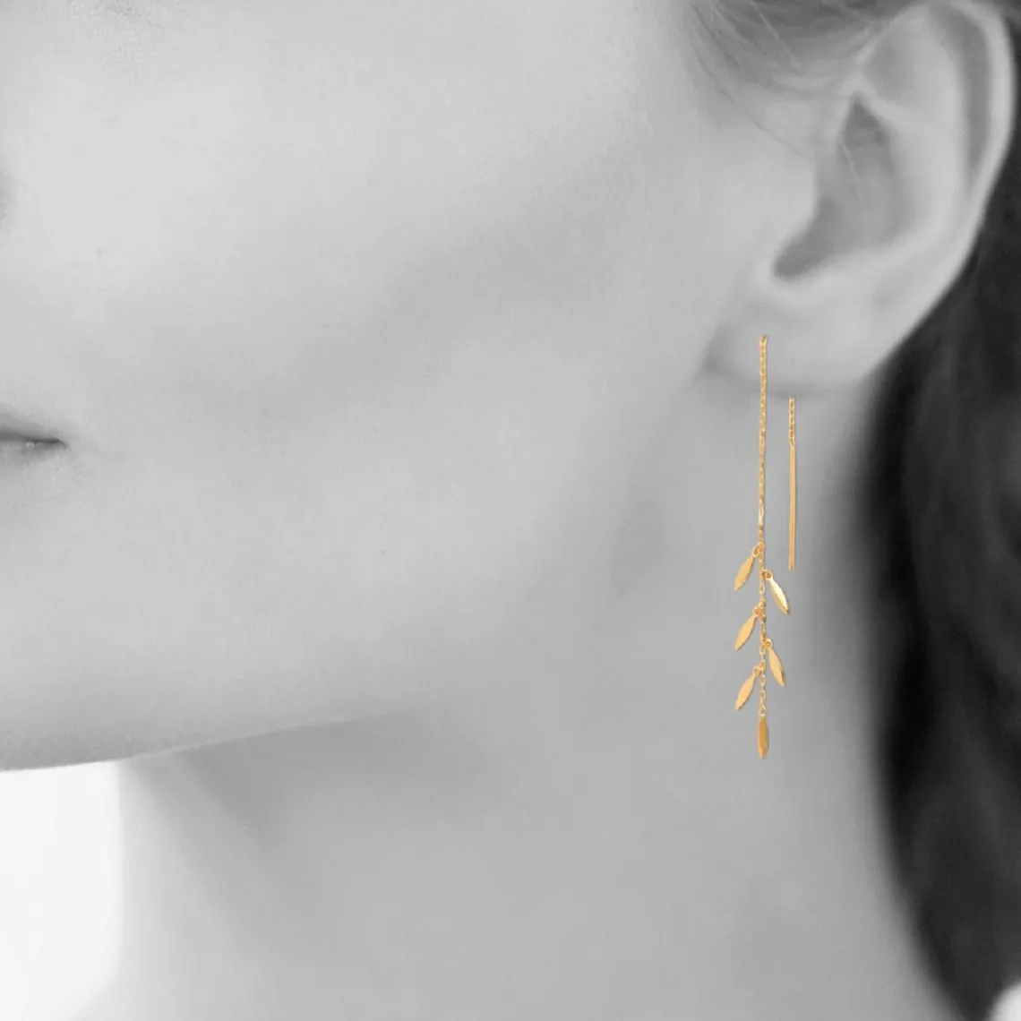 Maison de la Bijouterie Boucle d'oreilles Pendantes femme plaqué or - Y545V00 | Femme Boucles D'Oreilles