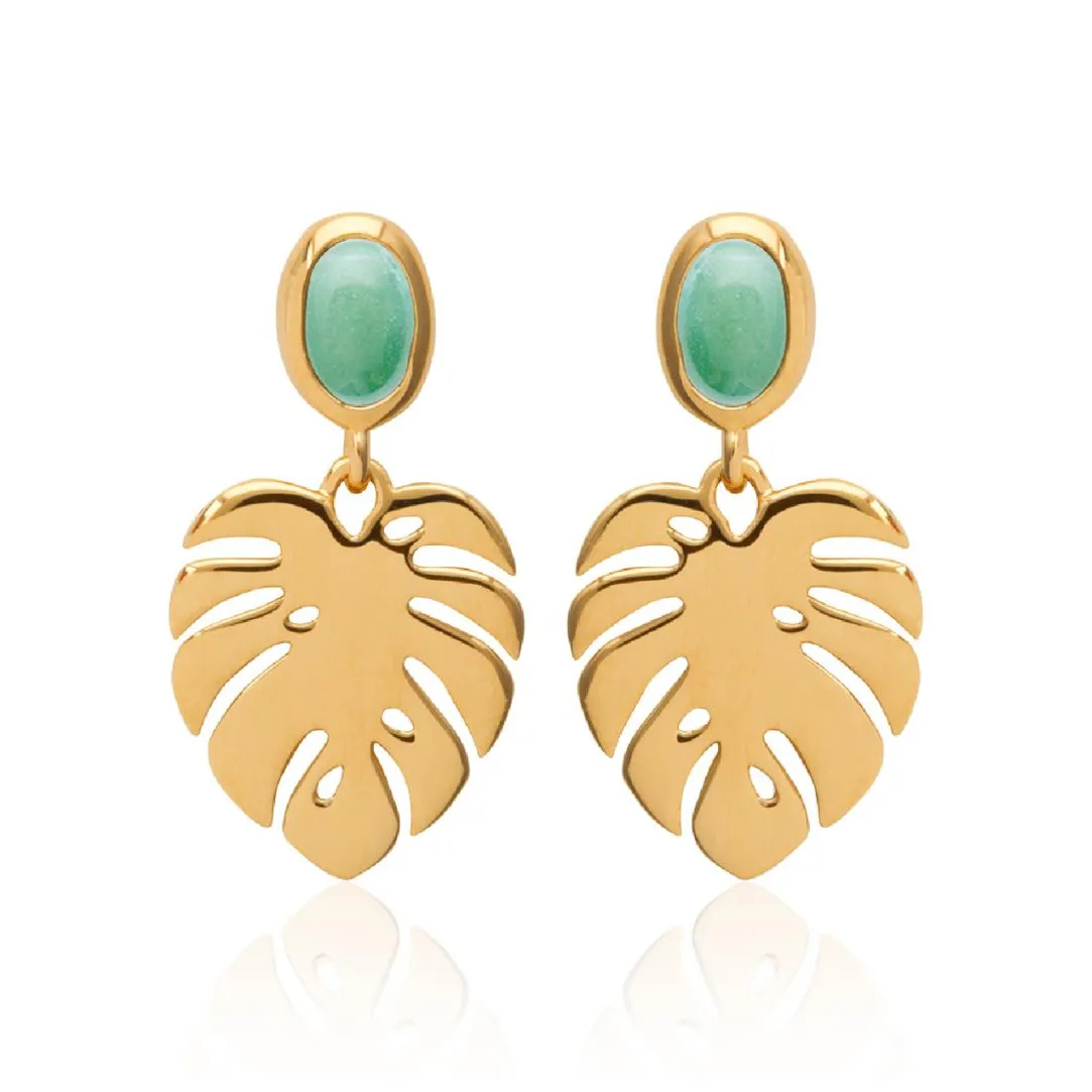 Maison de la Bijouterie Boucle d'oreilles Pendantes femme plaqué or serti clos - Y555550 | Femme Boucles D'Oreilles