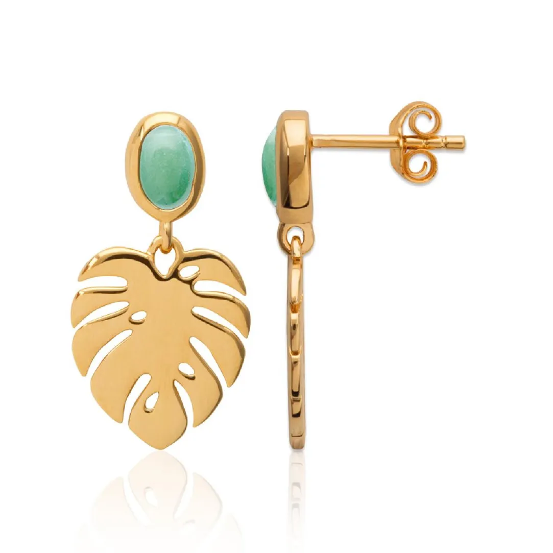 Maison de la Bijouterie Boucle d'oreilles Pendantes femme plaqué or serti clos - Y555550 | Femme Boucles D'Oreilles