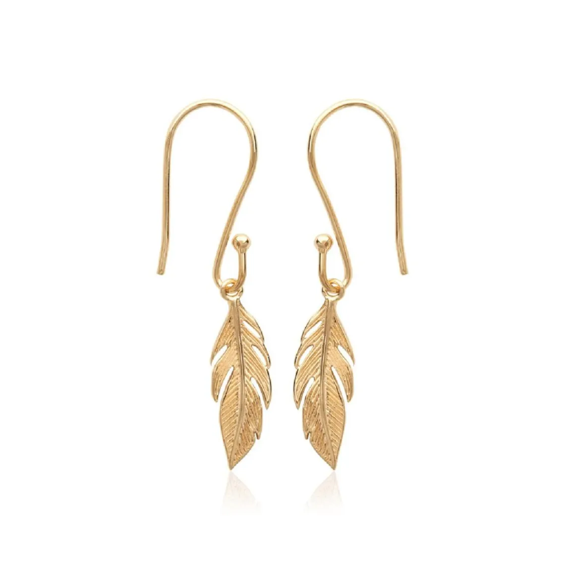 Maison de la Bijouterie Boucle d'oreilles Pendantes femme plaqué or feuillage - Y5Y6U00 | Femme Boucles D'Oreilles