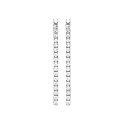 Maison de la Bijouterie Boucle d'oreilles Pendantes femme argent rhodié - Z5564Z0 | Femme Boucles D'Oreilles