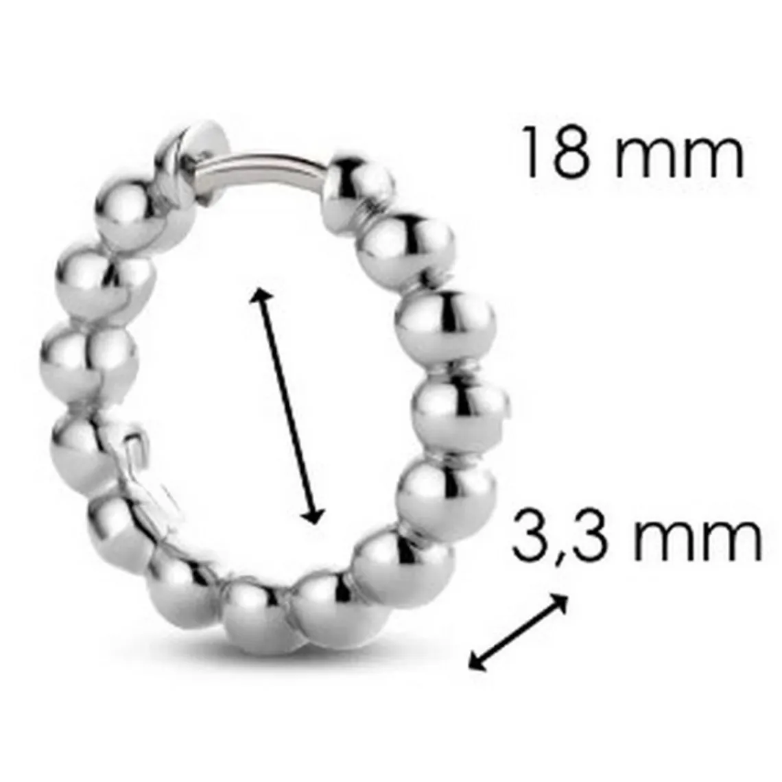 Ti Sento Boucle d'oreille 7825SI-H - Argent | Femme Boucles D'Oreilles