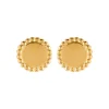 Maison de la Bijouterie Boucles d'oreille femme plaqué or - Y55W300 | Femme Boucles D'Oreilles