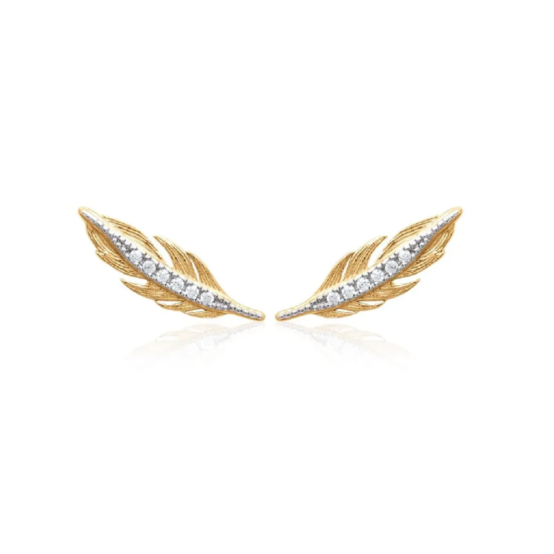 Maison de la Bijouterie Boucles d'oreille femme plaqué or blanc serti griffe - Y5YVWZZ | Femme Boucles D'Oreilles