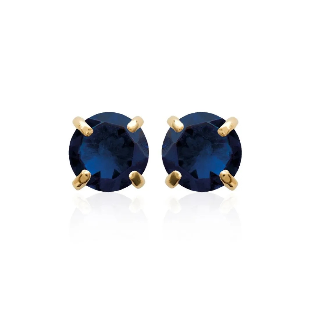 Maison de la Bijouterie Boucles d'oreille femme plaqué or teinté serti griffe - Y5055404 | Femme Boucles D'Oreilles