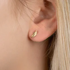 Maison de la Bijouterie Boucles d'oreille femme plaqué or - Y530300 | Femme Boucles D'Oreilles