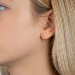Maison de la Bijouterie Boucles d'oreille femme plaqué or - Y530300 | Femme Boucles D'Oreilles
