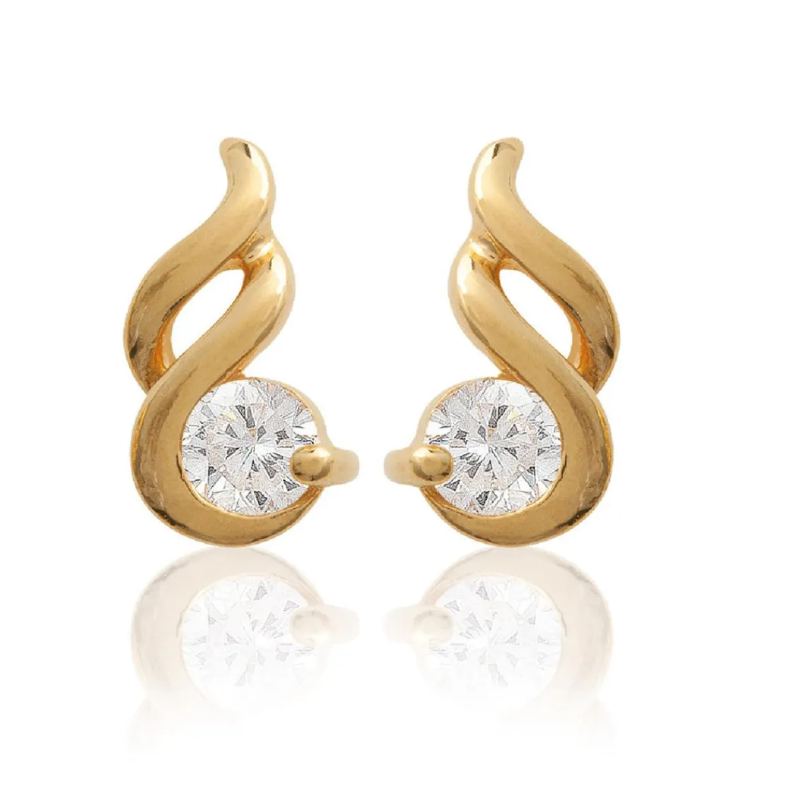 Maison de la Bijouterie Boucles d'oreille femme plaqué or - Y4363Z0 | Femme Boucles D'Oreilles