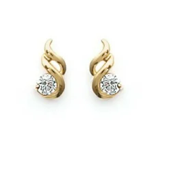 Maison de la Bijouterie Boucles d'oreille femme plaqué or - Y4363Z0 | Femme Boucles D'Oreilles