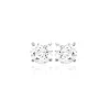 Maison de la Bijouterie Boucles d'oreille mixte argent rhodié serti griffe classique - Z5055Z04 | Femme Boucles D'Oreilles