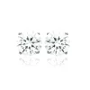 Maison de la Bijouterie Boucles d'oreille Puces Oxydes mixte argent rhodié serti griffe classique - Z5055Z06 | Femme Boucles D'Oreilles