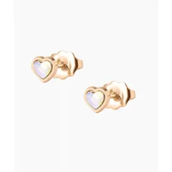 Les Interchangeables Boucles d'oreilles A59176 - Boucles d'oreilles Coeur Blanc | Femme Boucles D'Oreilles