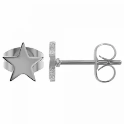 Angèle M Bijoux Boucles d'oreilles Angèle M - B2320-ARGENT Acier Argent | Femme Boucles D'Oreilles