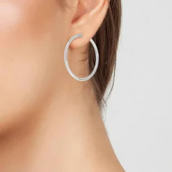 Angèle M Bijoux Boucles d'oreilles Angèle M - B2261-ARGENT Acier Argent | Femme Boucles D'Oreilles