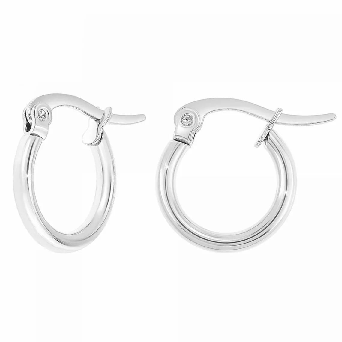Angèle M Bijoux Boucles d'oreilles Angèle M - B2398-ARGENT Acier Argent | Femme Boucles D'Oreilles