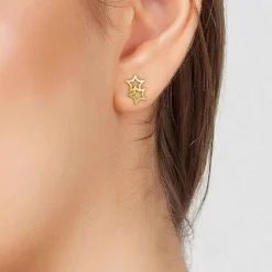 Angèle M Bijoux Boucles d'oreilles Angèle M - B2325-DORE Acier Doré | Femme Boucles D'Oreilles