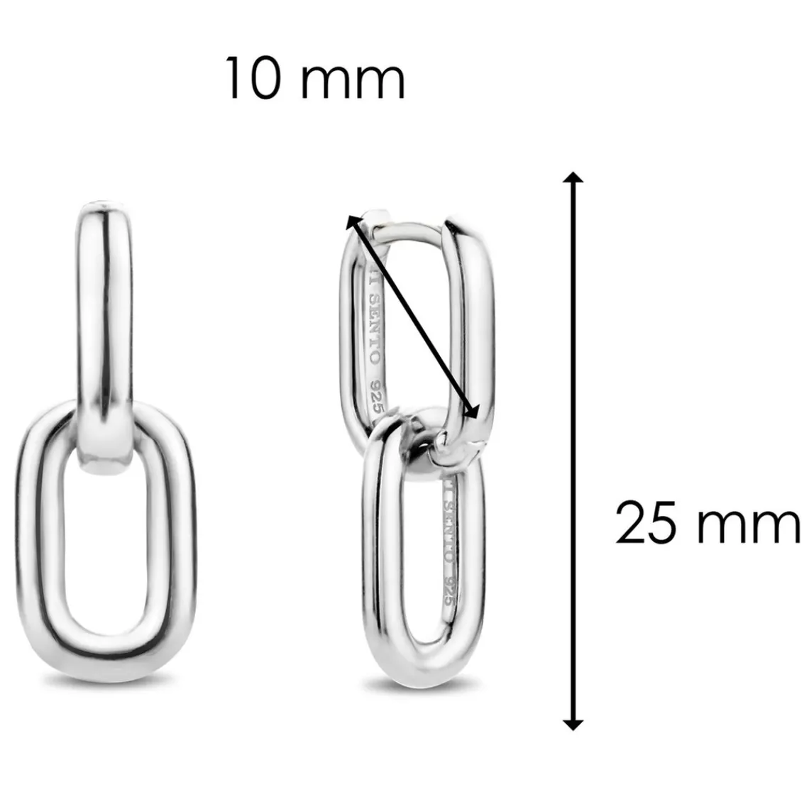 Ti Sento Boucles d'oreilles Anneaux femme Bijoux - Wonders of past and future | Femme Boucles D'Oreilles|Bague