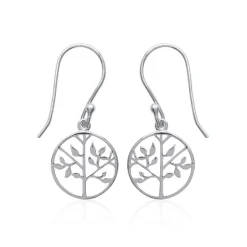 Maison de la Bijouterie Boucles d'oreilles Arbre de vie Pendantes Argent W4U0U00 | Femme Boucles D'Oreilles