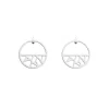 Les Georgettes Boucles d'oreilles Argent BRI Girafe 30 mm | Femme Boucles D'Oreilles