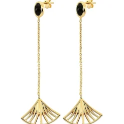 Kosma Paris Boucles d'oreilles Arielle Doré & Onyx Noir | Femme Boucles D'Oreilles