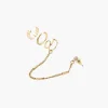 Balaboosté Boucles D'oreilles Cuff D'oreille Avec Stud Strass - 3502456299313 Métal Doré | Femme Boucles D'Oreilles