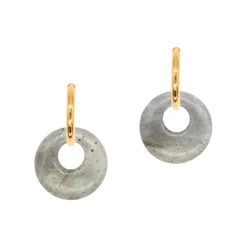 Sloya Boucles d'oreilles Blima en pierres Labradorite | Femme Boucles D'Oreilles