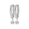 Maison de la Bijouterie Boucles d'oreilles créoles argent fantaisie 12mm Z636UZ0 | Femme Boucles D'Oreilles