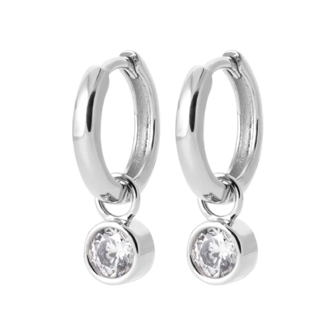 Maison de la Bijouterie Boucles d'oreilles créoles argent fantaisie 12mm Z640ZZ0 | Femme Boucles D'Oreilles