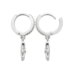 Maison de la Bijouterie Boucles d'oreilles créoles argent fantaisie 10mm Z63VYZ0 | Femme Boucles D'Oreilles