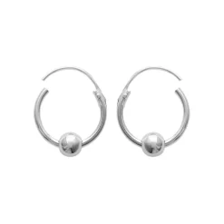 Maison de la Bijouterie Boucles d'oreilles créoles argent 12mm Z3534WZY | Femme Boucles D'Oreilles