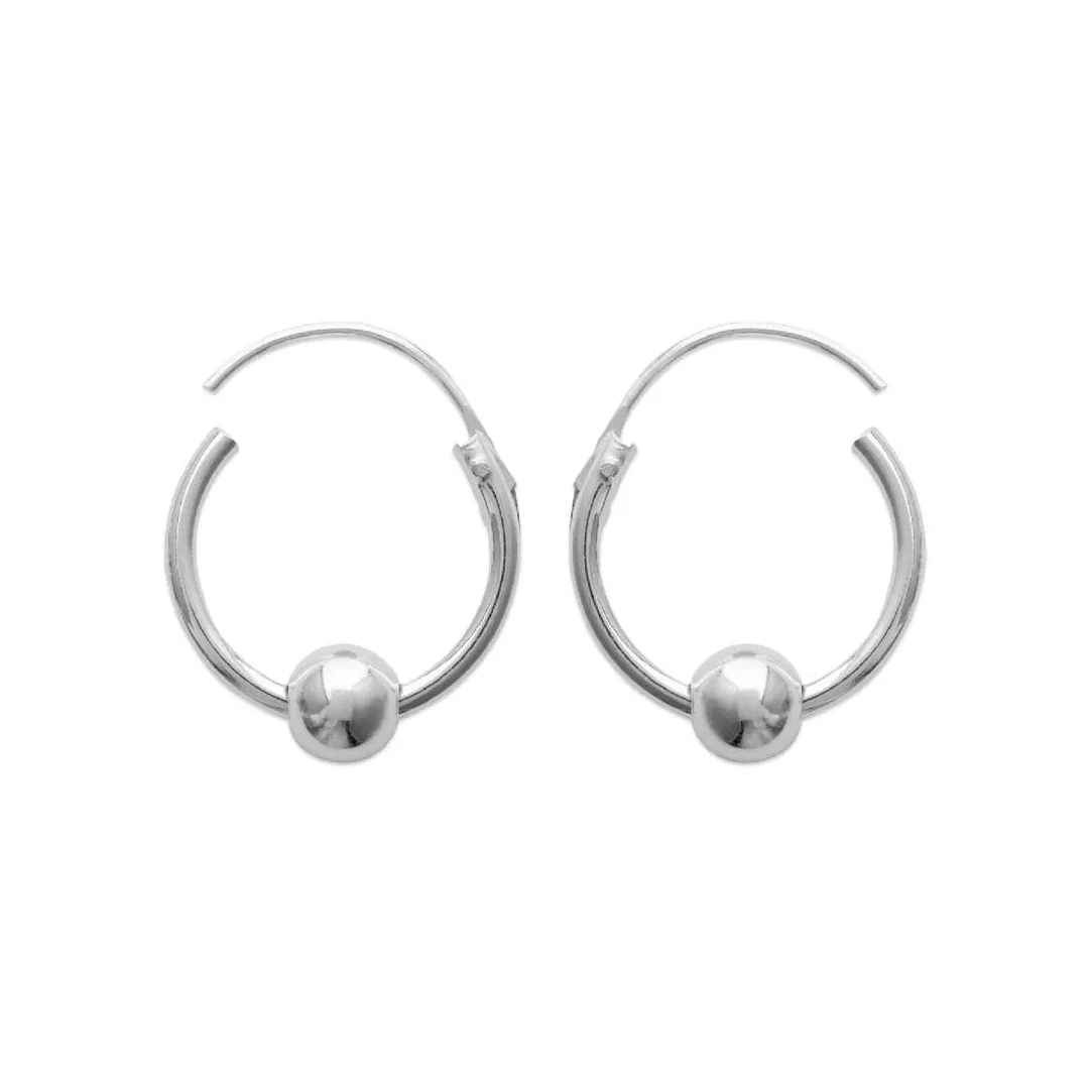 Maison de la Bijouterie Boucles d'oreilles créoles argent 12mm Z3534WZY | Femme Boucles D'Oreilles