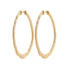 Maison de la Bijouterie Boucles d'oreilles créoles femme 40mm plaqué or Y635040 | Femme Boucles D'Oreilles