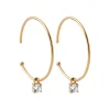 Maison de la Bijouterie Boucles d'oreilles créoles pampilles 30mm plaqué or Y6Y66Z0 | Femme Boucles D'Oreilles