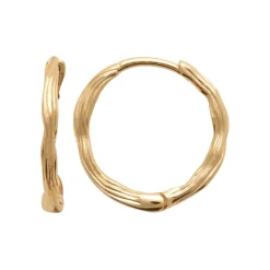 Maison de la Bijouterie Boucles d'oreilles créoles plaqué or fantaisie 16mm Y656Y00 | Femme Boucles D'Oreilles