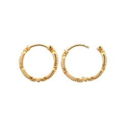 Maison de la Bijouterie Boucles d'oreilles créoles plaqué or fantaisie 15mm Y653ZZ0 | Femme Boucles D'Oreilles