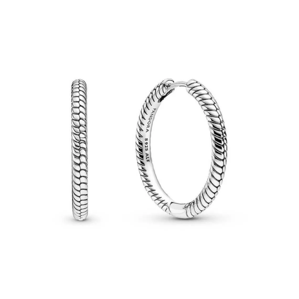 Pandora Boucles d'oreilles Créoles Porte-Charms Moments Moments - 299532C00 Argent | Femme Boucles D'Oreilles