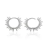 Maison de la Bijouterie Boucles d'oreilles créoles soleil Argent W6YZ500 | Femme Boucles D'Oreilles
