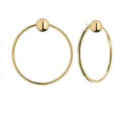 Diva Gioielli Boucles d'oreilles Eclisse 17743-006 - Argent Doré | Femme Boucles D'Oreilles