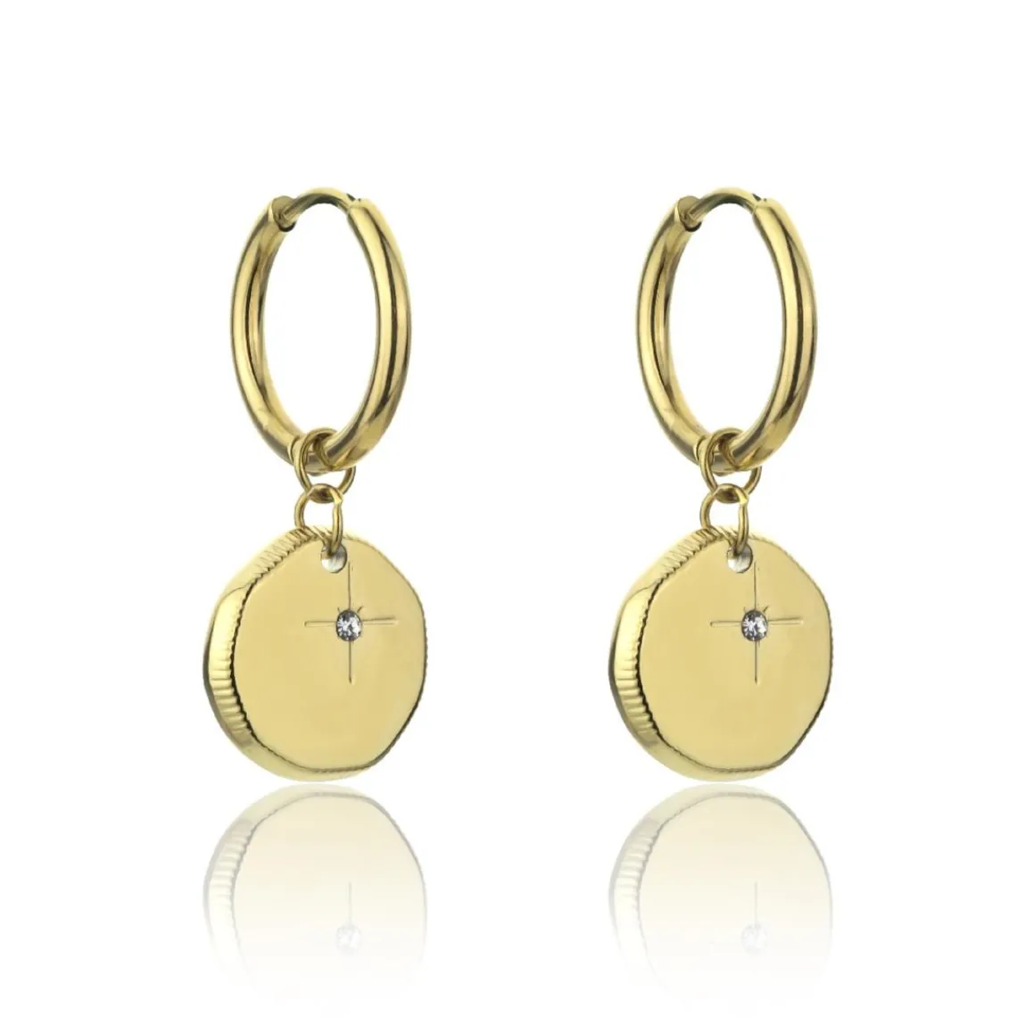 Emily Westwood Bijoux Boucles d'oreilles Emily Westwood EWE23119G - Acier Doré | Femme Boucles D'Oreilles