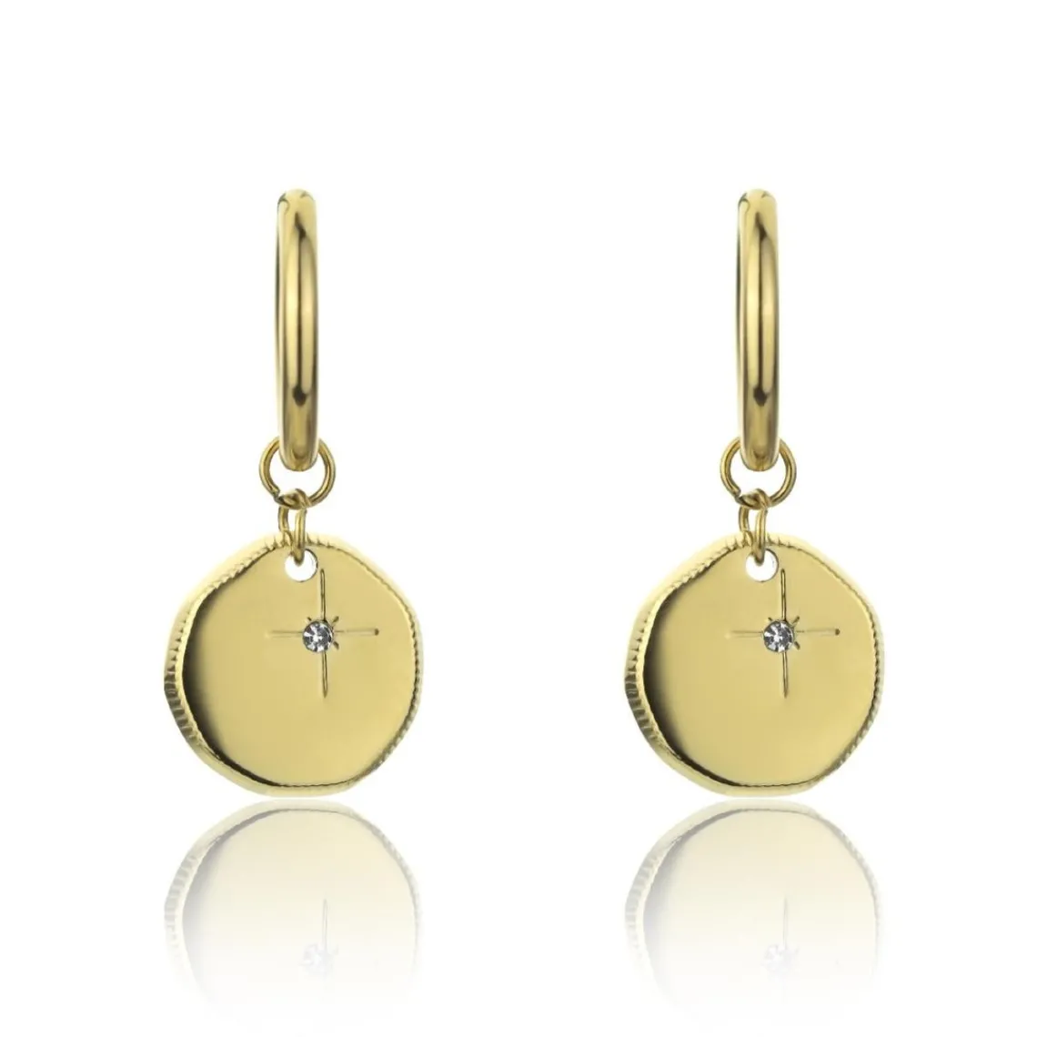 Emily Westwood Bijoux Boucles d'oreilles Emily Westwood EWE23119G - Acier Doré | Femme Boucles D'Oreilles