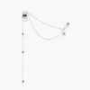 Balaboosté Boucles d'Oreilles Femme Bo Poussette Avec Cuff Chain Et Facettes - 3502456533554 Métal Argent | Femme Boucles D'Oreilles
