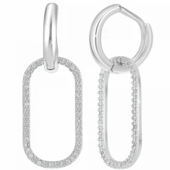 So Charm Bijoux Boucles d'oreilles Femme B2472 en acier argenté | Femme Boucles D'Oreilles
