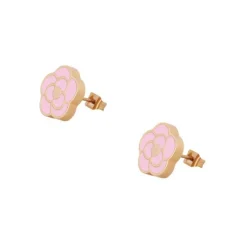 Edforce Boucles d'oreilles Femme 201-0122-E - Acier Doré | Femme Boucles D'Oreilles