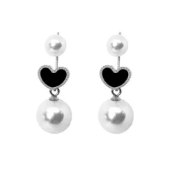 Edforce Boucles d'oreilles Femme 373-0010-E - Acier Argenté | Femme Boucles D'Oreilles