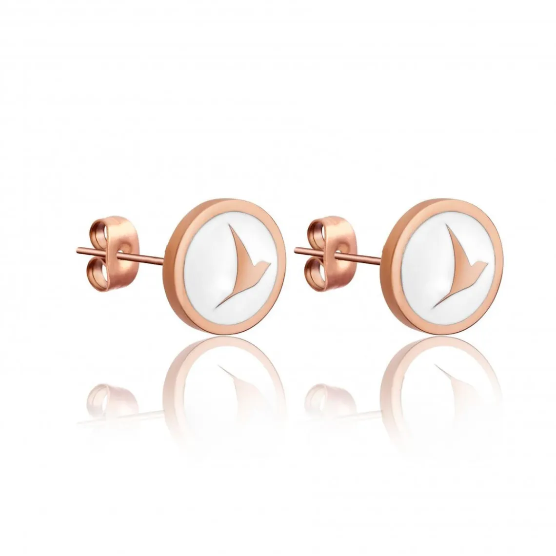 Emily Westwood Bijoux Boucles d’oreilles Femme Emily Westwood WE1027R - Acier Doré rose | Femme Boucles D'Oreilles
