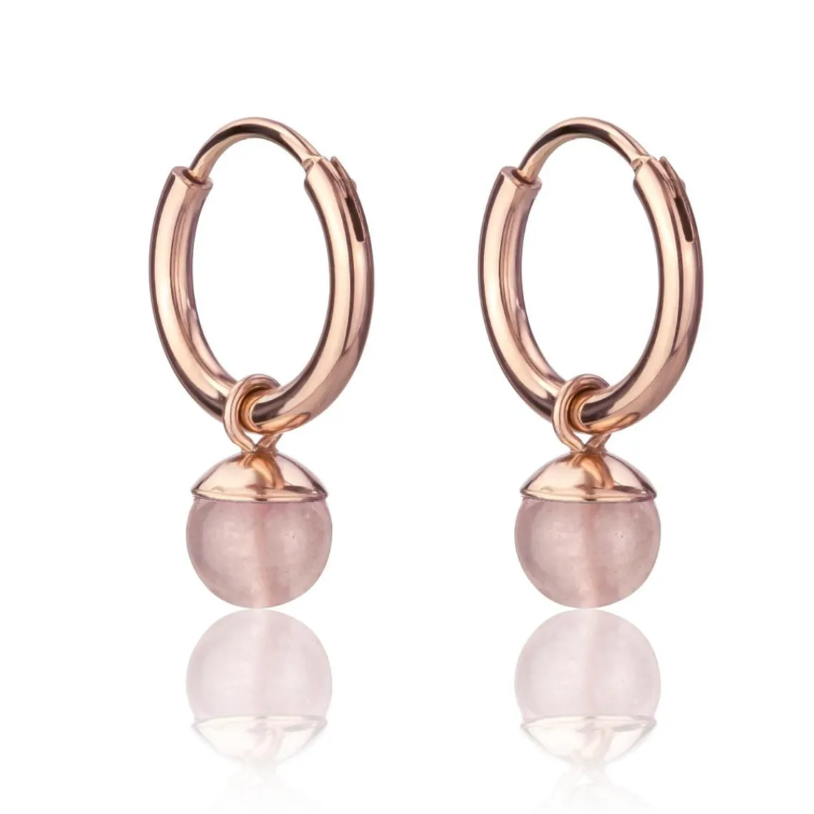 Emily Westwood Bijoux Boucles d’oreilles Femme Emily Westwood WE1202R - Acier Doré rose | Femme Boucles D'Oreilles