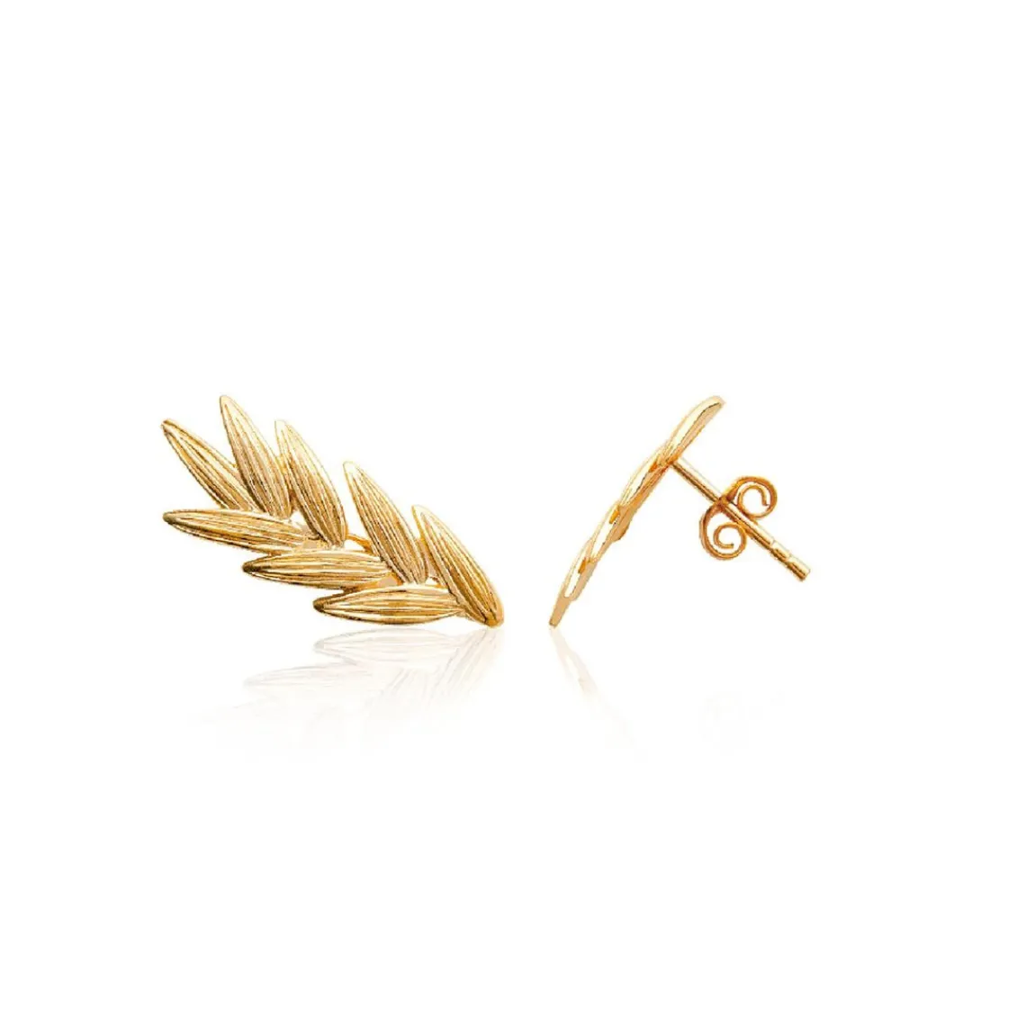 Maison de la Bijouterie Boucles d'oreilles femme Epis plaqué or - Y554V00 | Femme Boucles D'Oreilles